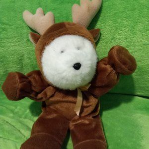 Vintage 1998 GAC Teddy Bear In Moose Costume 13 Inch Plush/Stuffed Animal